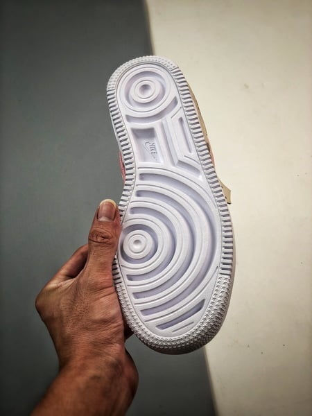 Air Force 1 Shadow Bege Branco e Rosa - Vista 4