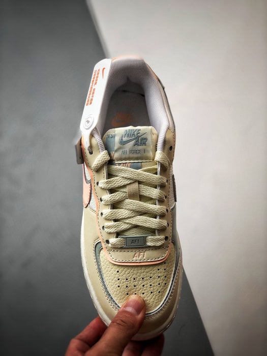 Air Force 1 Shadow Bege Rosa e Cinzento - Vista 9