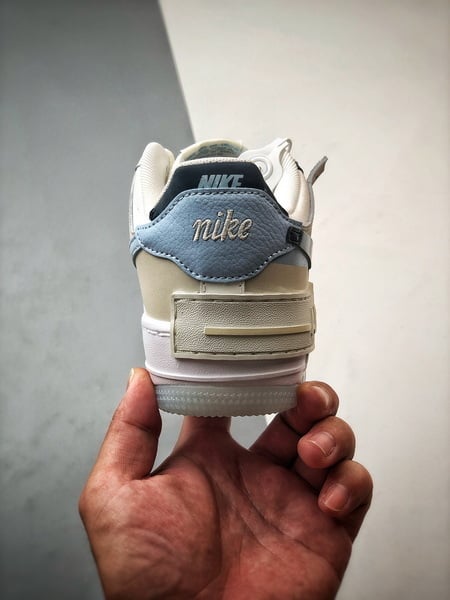 Air Force 1 Shadow Bege Preto e Azul - Vista 3