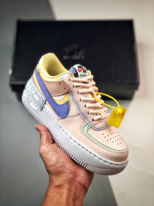 Air Force 1 Shadow Rosa Amarelo e Roxo - Vista 1