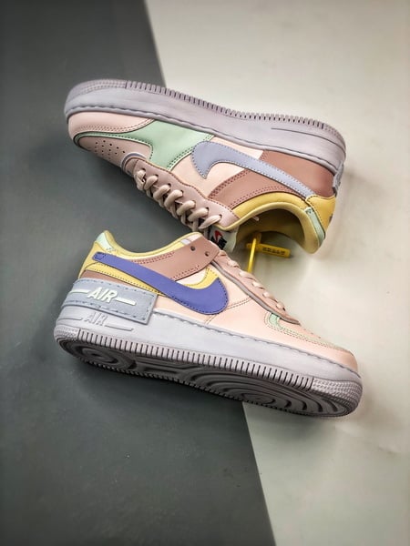 Air Force 1 Shadow Rosa Amarelo e Roxo - Vista 2
