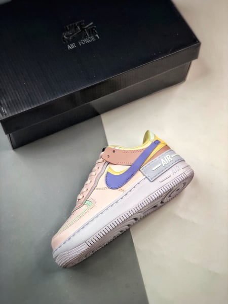Air Force 1 Shadow Rosa Amarelo e Roxo - Vista 3