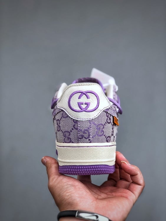 Air Force 1 X GUCCI Roxo com Tiras - Vista 4