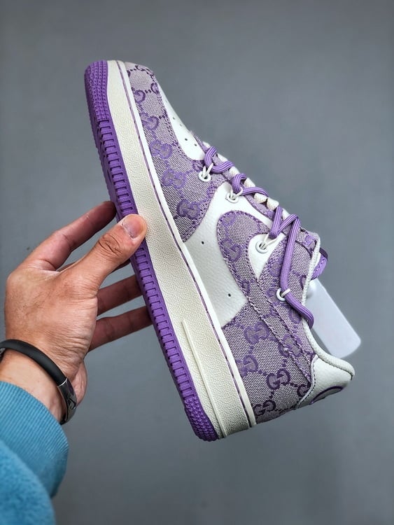 Air Force 1 X GUCCI Roxo com Tiras - Vista 9