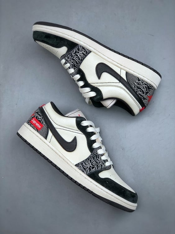 Air Jordan 1 Low x Supreme - Vista 2