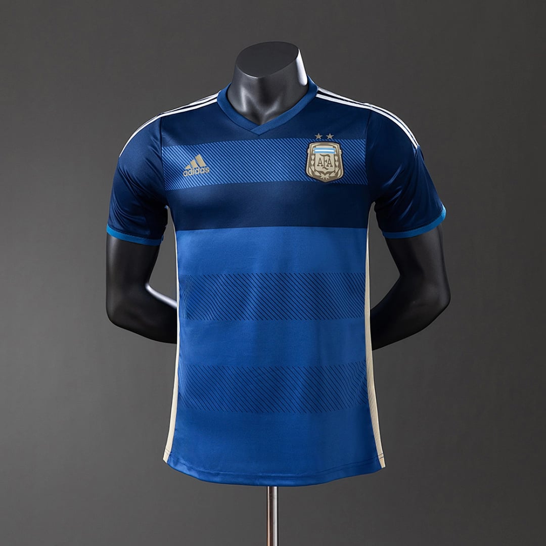 Camisola Alternativa do Argentina 2014 (Retro, Versao Jogador) - Vista 1