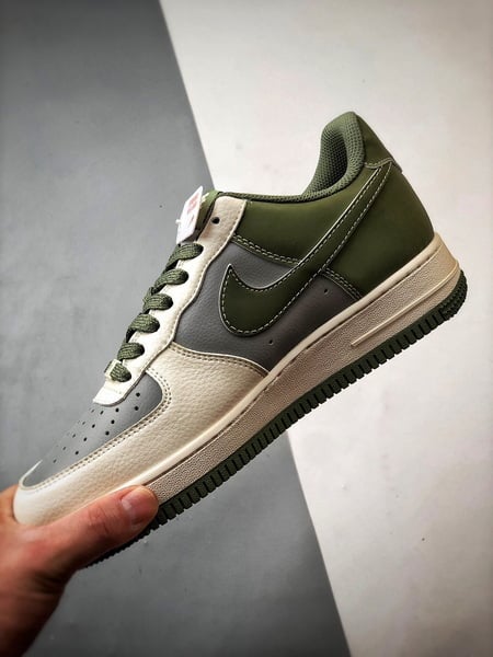 Bape x Air Force 1 Low Cinza e Verde - Vista 5