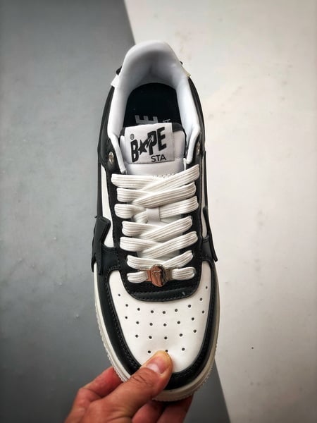 Bape x Air Force 1 Sta Low Branco e Preto - Vista 9