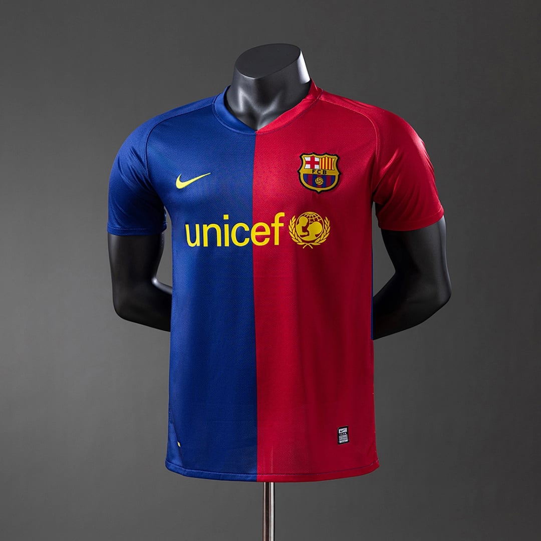 Camisola Principal do FC Barcelona 2008/2009 (Retro, Versao Jogador) - Vista 1
