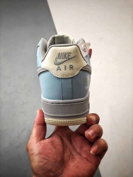 CDG x Air Force 1 '07 Low Cinza e Azul Graffiti - Vista 3