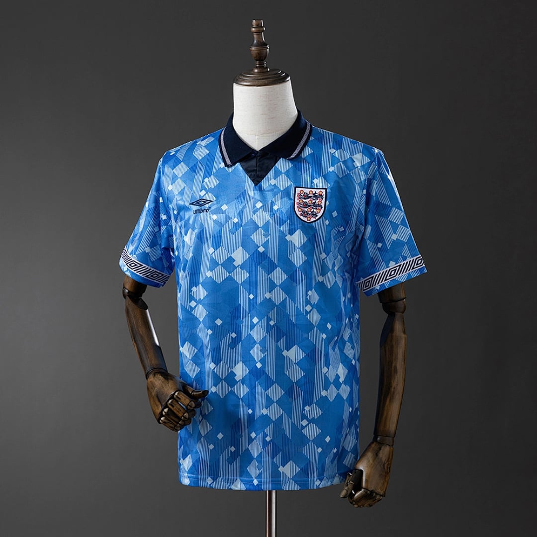 Camisola 2Âª Alternativa da Inglaterra 1990 (Retro) - Vista 1