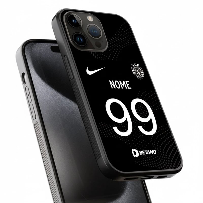 Capa Sporting Away Nome Preto Época 25/26 - Vista 1