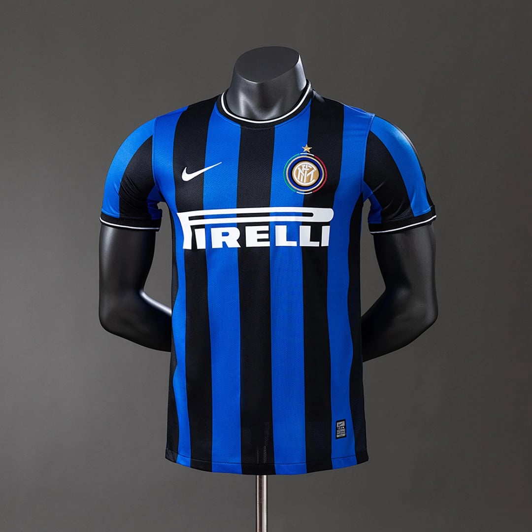 Camisola Principal do Inter Milan 2009/2010 (Retro, Versao Jogador) - Vista 1