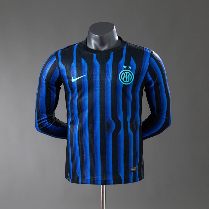 Inter Milan 25/26 manga-longa Home versão jogador - Vista 1