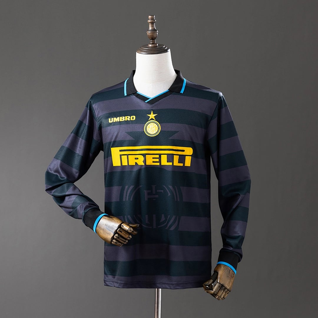 Camisola Terceira do Inter Milan 1997/1998 (Retro, Manga Longa) - Vista 1