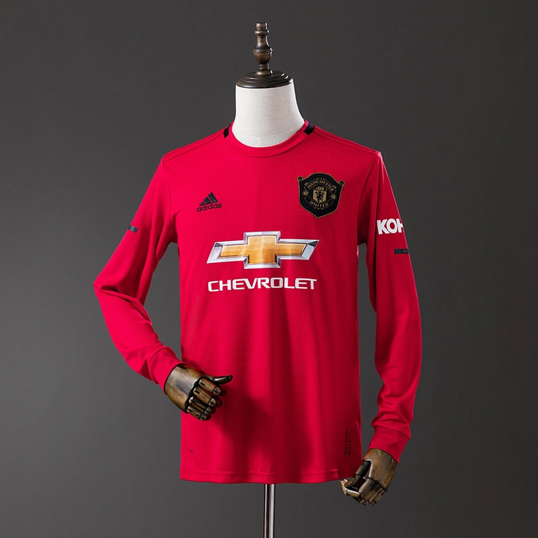 Camisola Principal do Manchester United 2019/2020 (Retro, Manga Longa) - Vista 1