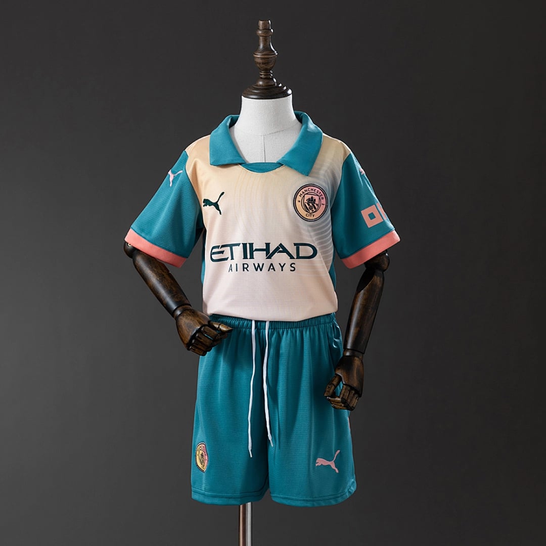 Kit Crianca Manchester City Quarta 2024/2025 - Vista 1