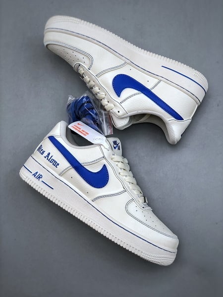 Nike Air Force 1 Low 07 x VLONE Branco e Azul - Vista 2