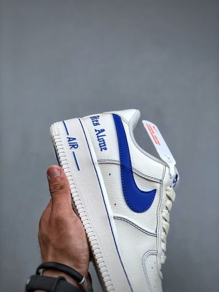Nike Air Force 1 Low 07 x VLONE Branco e Azul - Vista 5