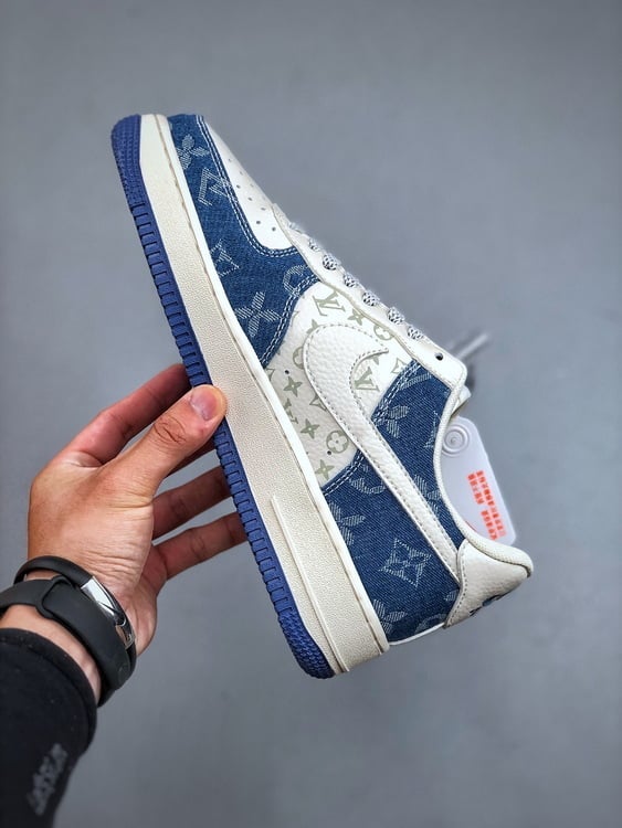 Nk Air Force 1'07 Low LV Fluorescente Tie-Dye Denim - Vista 9