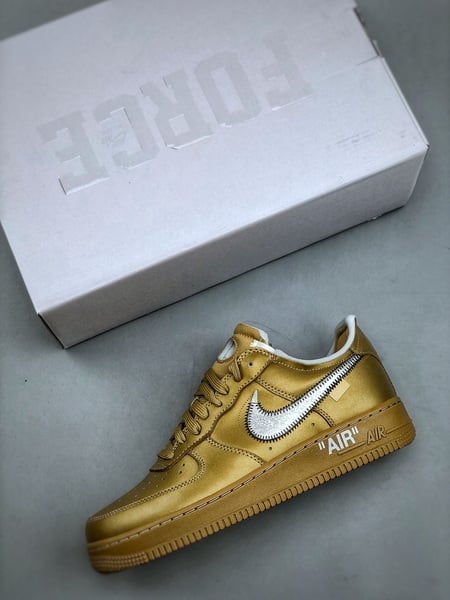 OFF-WHITE x Nike Air Force 1 Low Ouro Fluido - Vista 8
