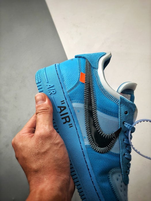Off-White x Air Force 1 Low Azul - Vista 2