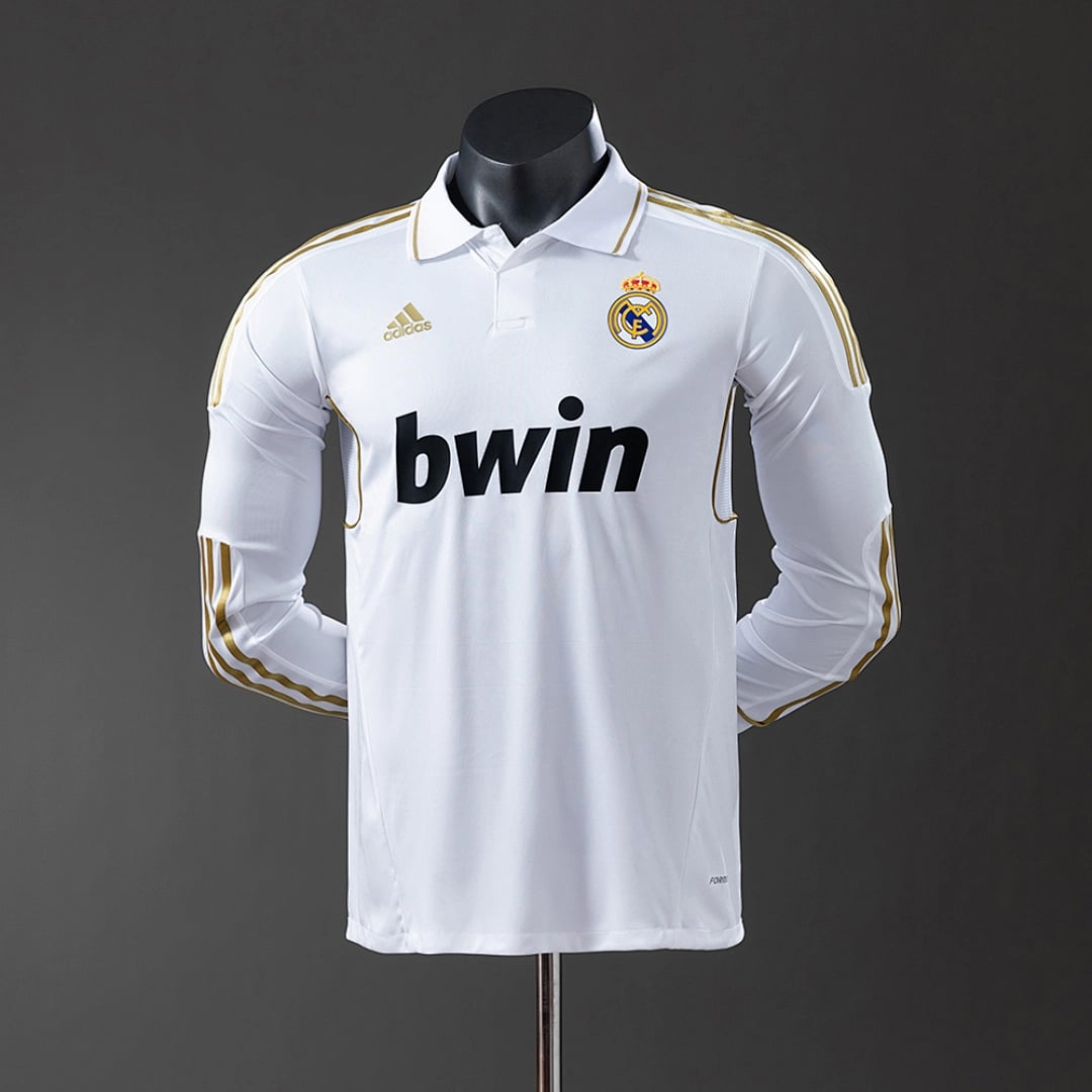 Camisola Principal do Real Madrid 2011/2012 (Retro, Versao Jogador, Manga Longa) - Vista 1