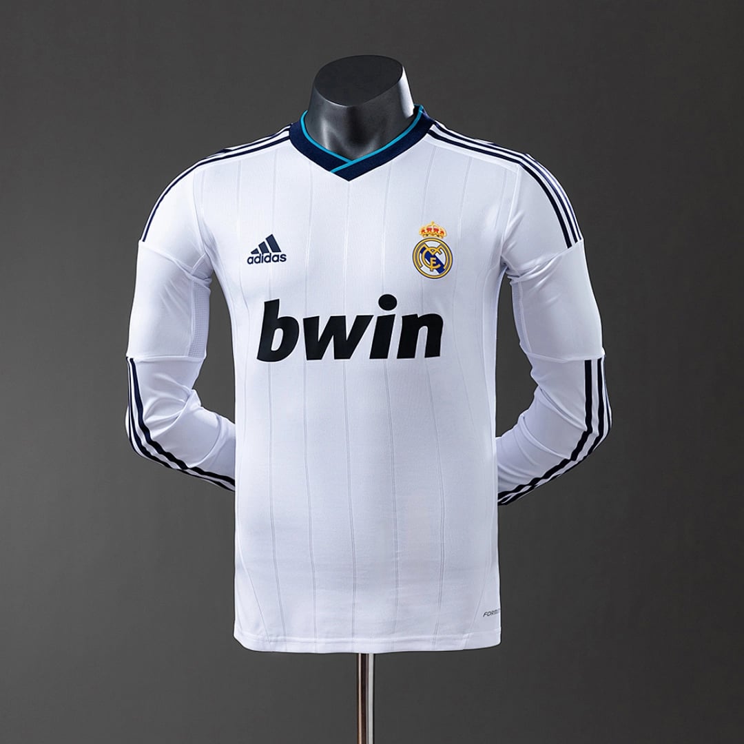 Camisola Principal do Real Madrid 2012/2013 (Retro, Versao Jogador, Manga Longa) - Vista 1