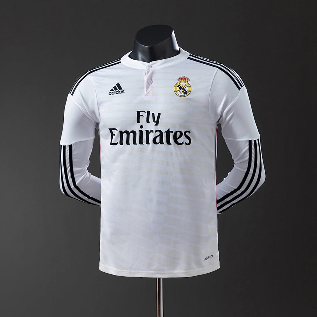 Camisola Principal do Real Madrid 2014/2015 (Retro, Versao Jogador, Manga Longa) - Vista 1