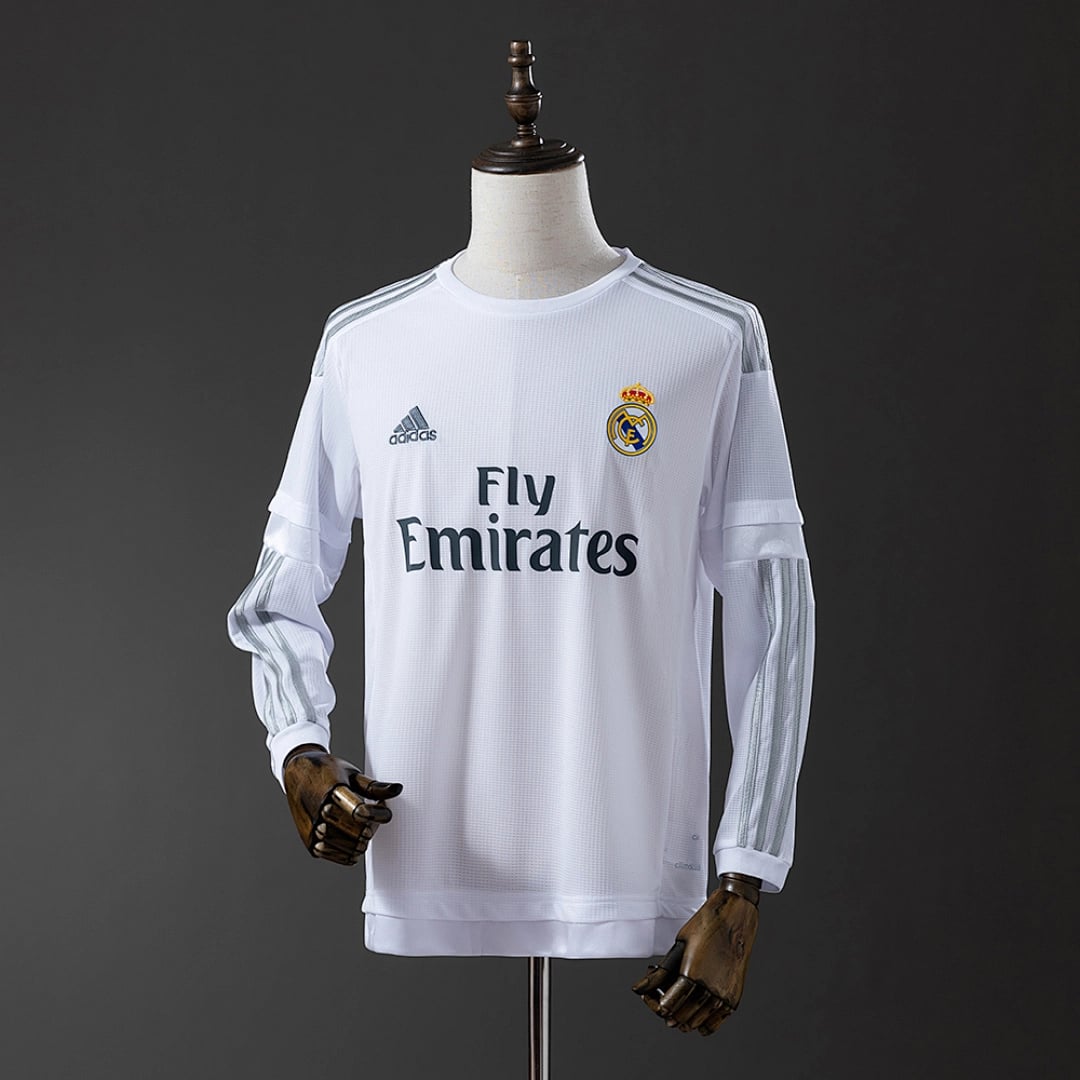 Camisola Principal do Real Madrid 2015/2016 (Retro, Manga Longa) - Vista 1