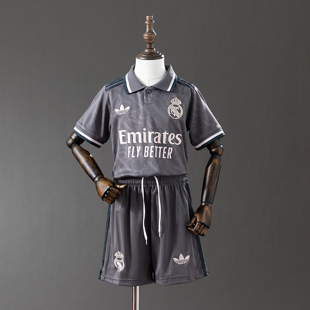 Kit Crianca Real Madrid Terceira 2024/2025 - Vista 1