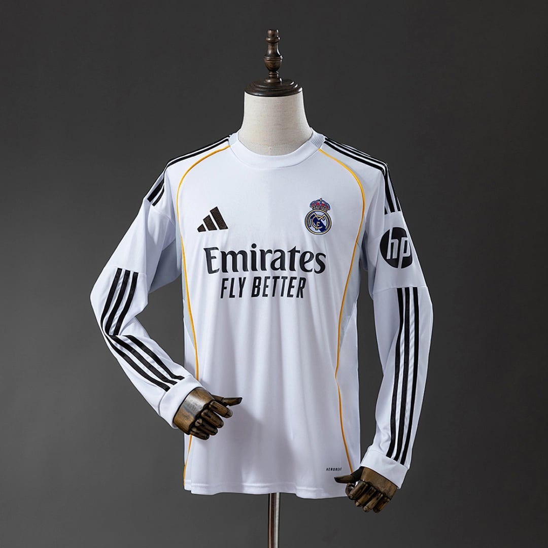 Camisola Principal do Real Madrid 2025/2026 (Manga Longa) - Vista 1