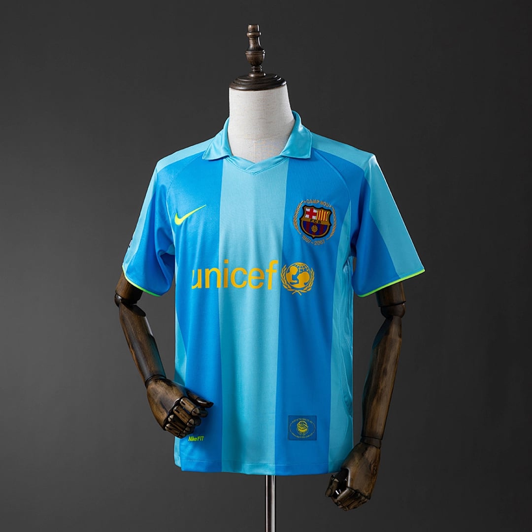 Camisola Alternativa do FC Barcelona 2007/2008 (Retro) - Vista 1