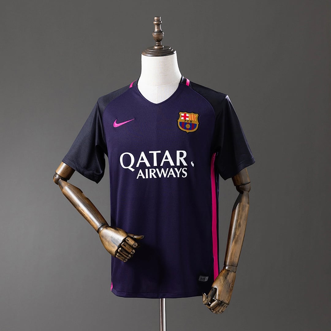 Camisola Alternativa do FC Barcelona 2016/2017 (Retro) - Vista 1