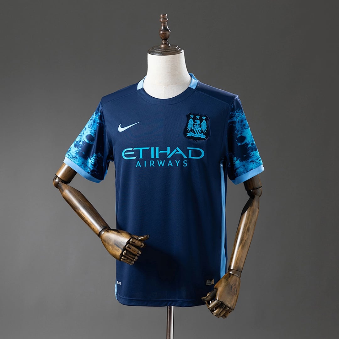 Camisola Alternativa do Manchester City 2015/2016 (Retro) - Vista 1