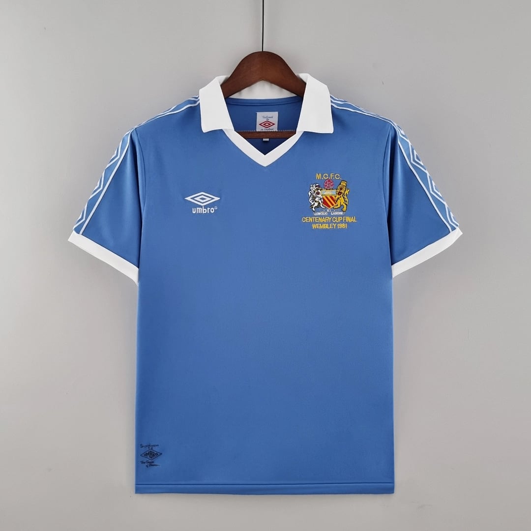 Camisola Principal do Manchester City 1981/1982 (Retro) - Vista 1