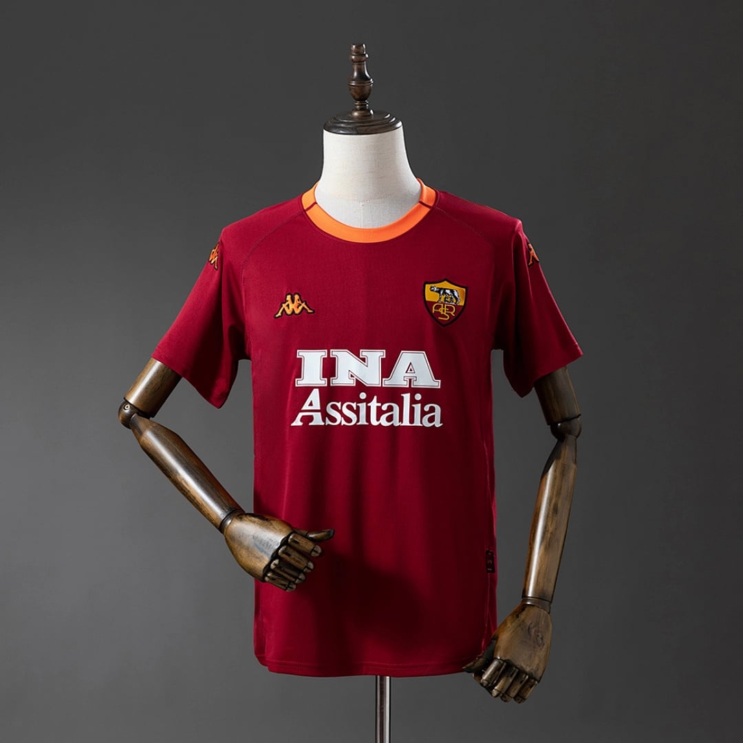 Camisola Principal do AS Roma 2000/2001 (Retro) - Vista 1