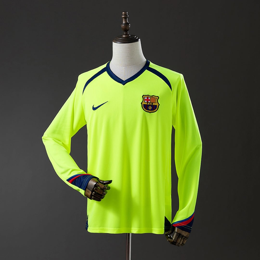 Camisola Alternativa do FC Barcelona 2005/2006 (Retro, Manga Longa) - Vista 1