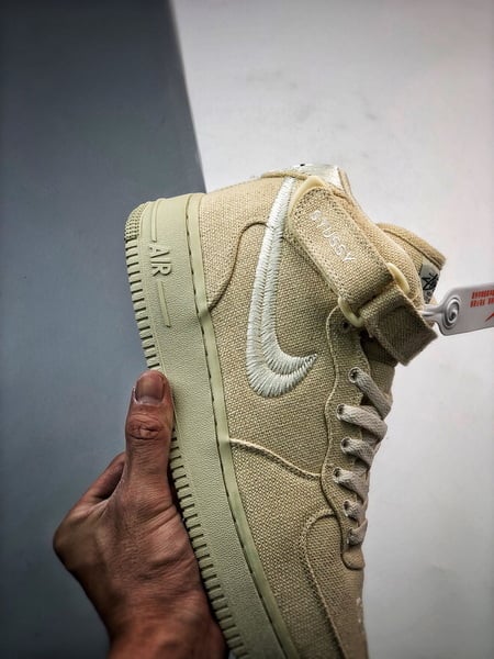 Stussy x Air Force 1 Mid Branco Fresco - Vista 2