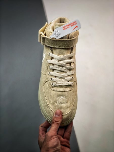 Stussy x Air Force 1 Mid Branco Fresco - Vista 9