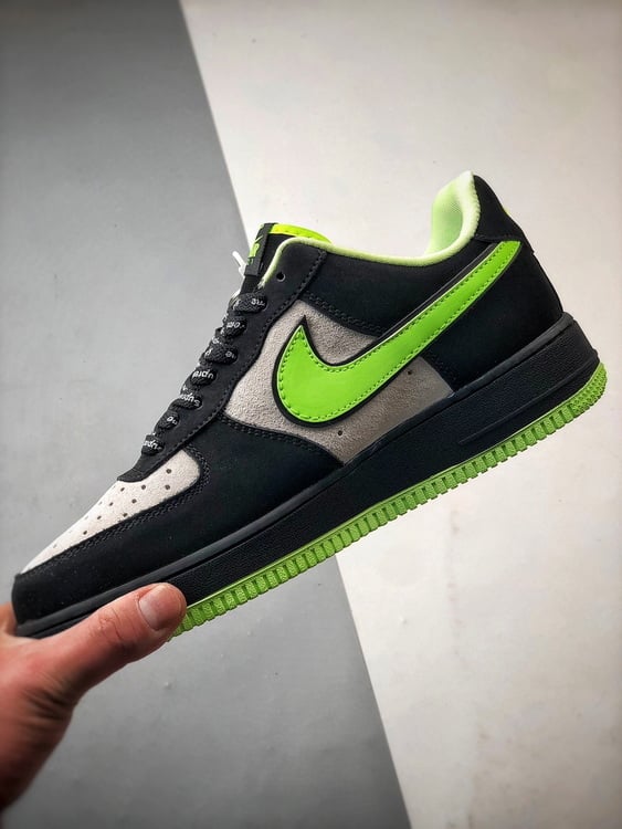 Supreme x Air Force 1 Low Cinzento Preto e Verde - Vista 5