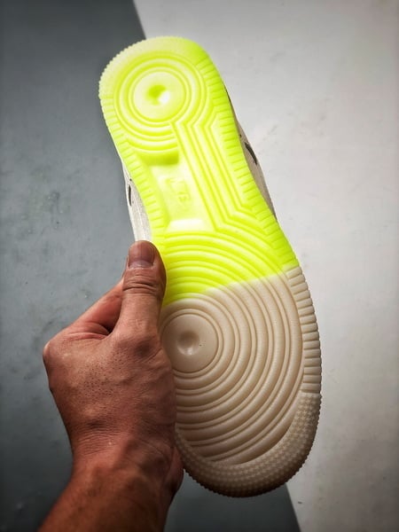 Sup x Air Force 1 Low Mescla Branco e Verde Fluorescente - Vista 4