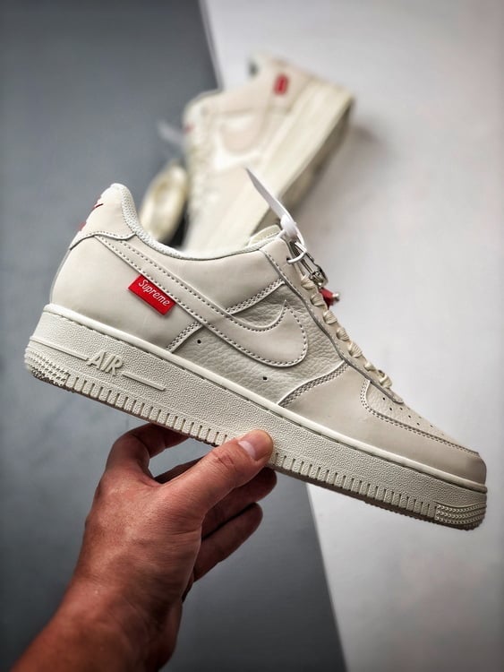 Sup x Air Force 1 Low Creme 3M Reflectivo - Vista 7