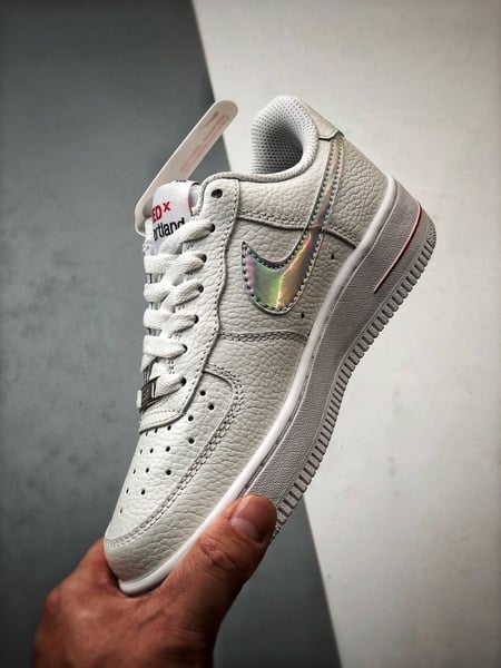 TEDxPortland x Air Force 1 Low Branco Laser - Vista 5
