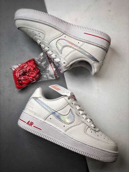 TEDxPortland x Air Force 1 Low Branco Laser - Vista 6