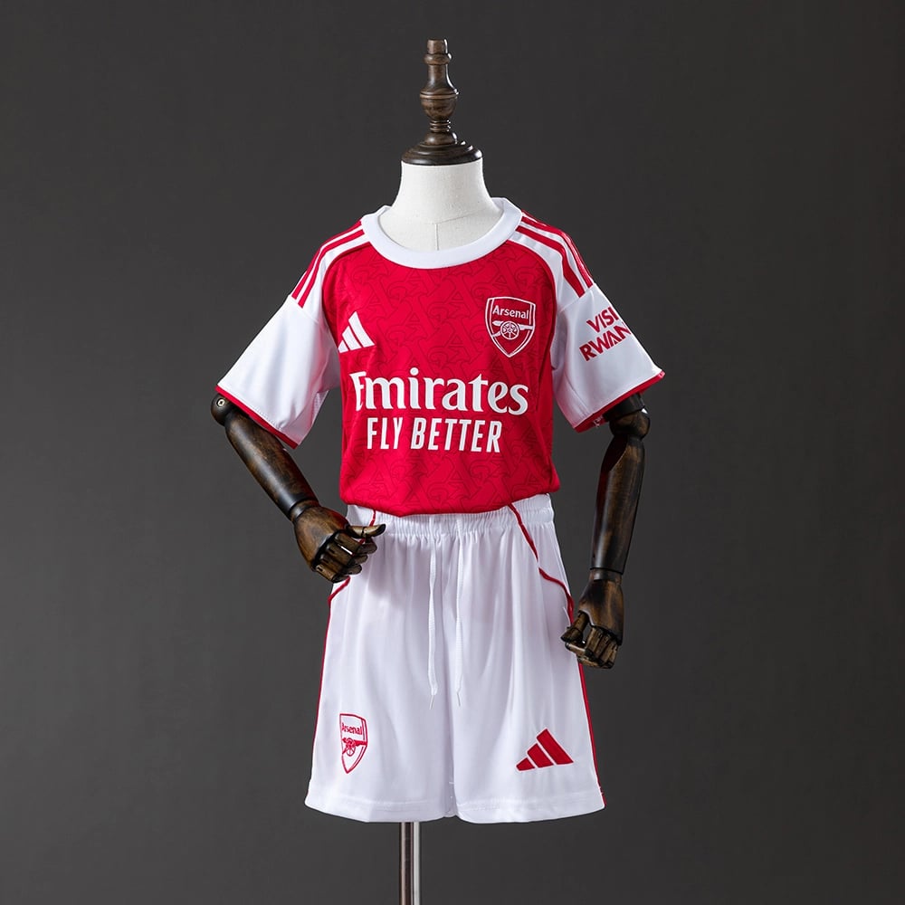 Kit Criança Arsenal principal 2025/26 - Vista 1