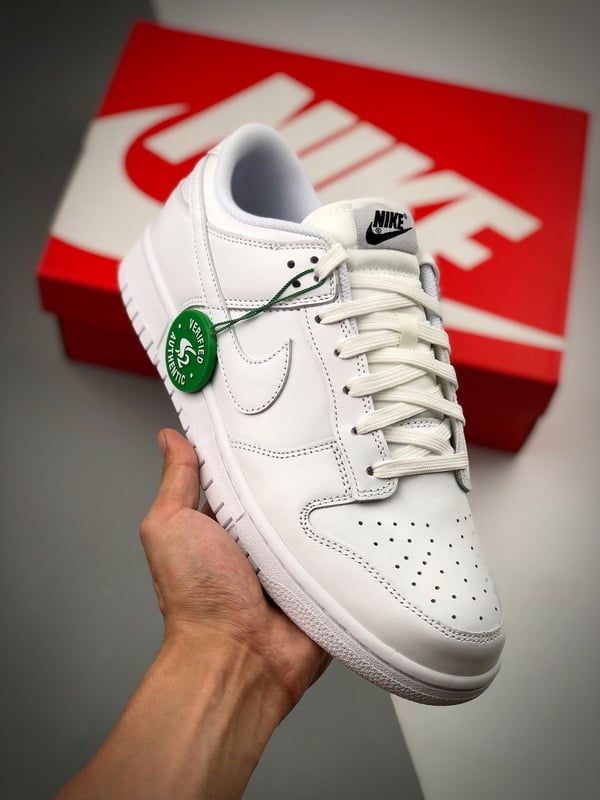 NK Dunk Low Triple White - Vista 1