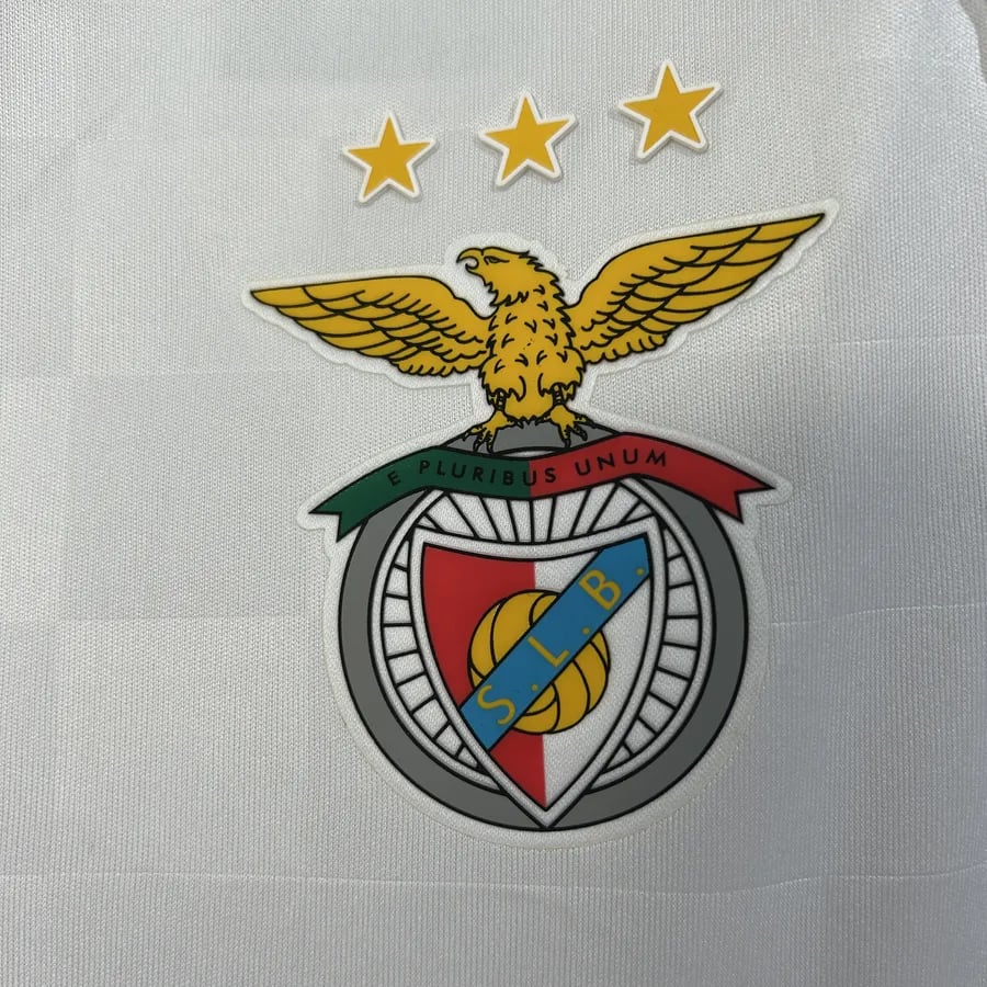 SL Benfica 2025/26 White Away Jersey - Vista 4