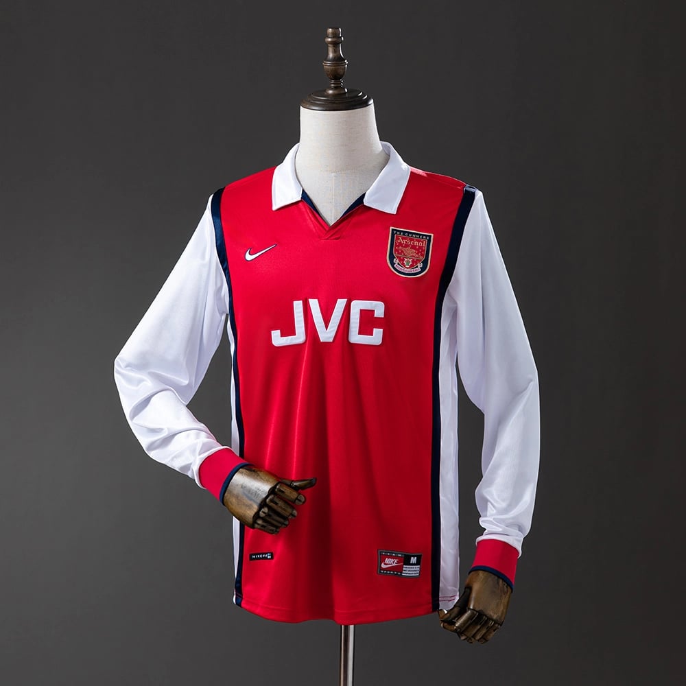 Camisola Arsenal 1998/99 Principal Manga Comprida Retro - Vista 1