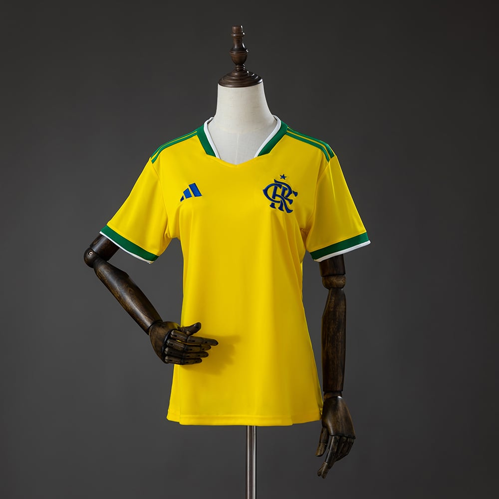 Camisola Flamengo 2026/2027 Edição Especial Mulher Amarela - Vista 1